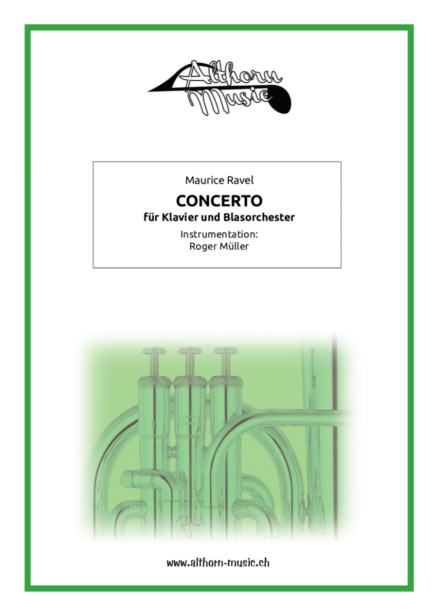 Concerto for Piano and Orchestra Concert Band scores gallery preview page 1