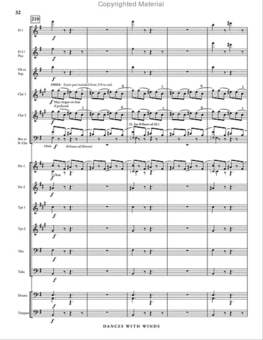 Dances with Winds Dances with Winds Concert Band scores gallery preview page 38