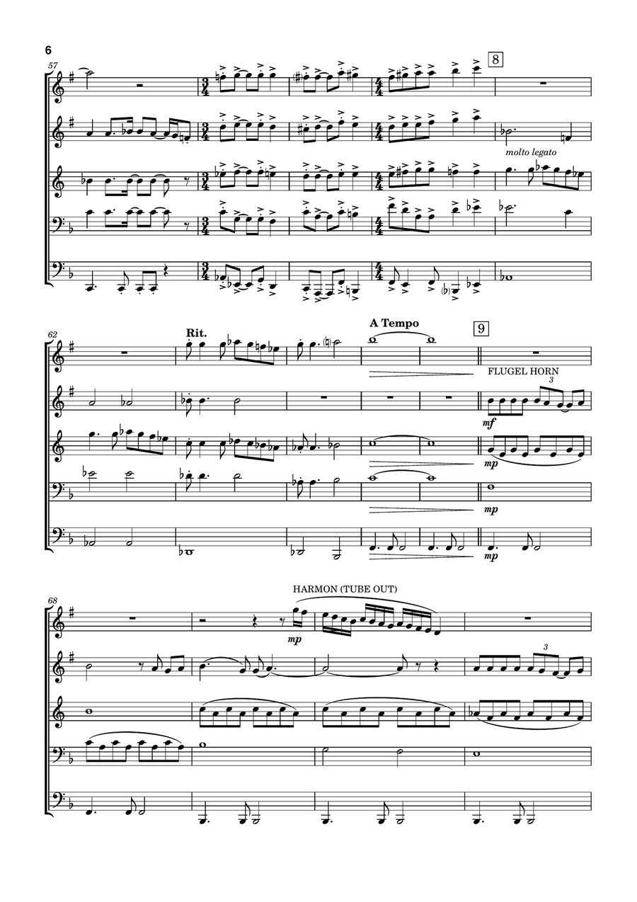 Macarthur Park Brass Quintet scores gallery preview page 6