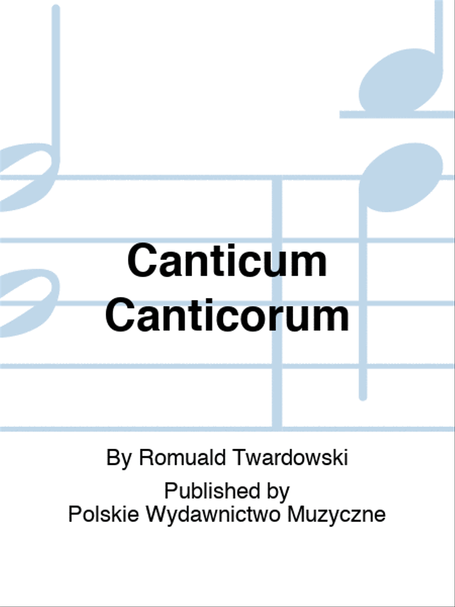 Canticum Canticorum Canticum Canticorum Soprano Voice scores gallery preview page 1