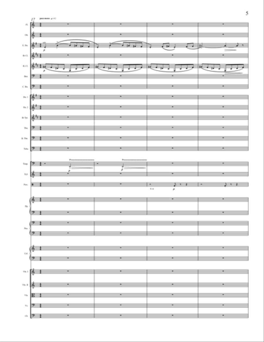 E. Satie – Heures Séculaires et Instantanées, 1914 Full Orchestra scores gallery preview page 5