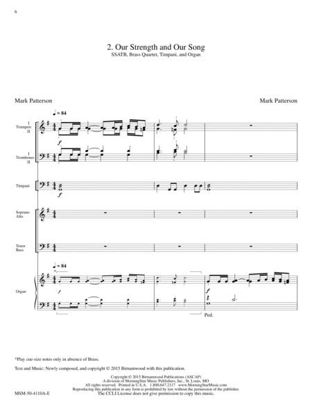 Easter Introit and Benediction (Downloadable Full Score and Parts)
