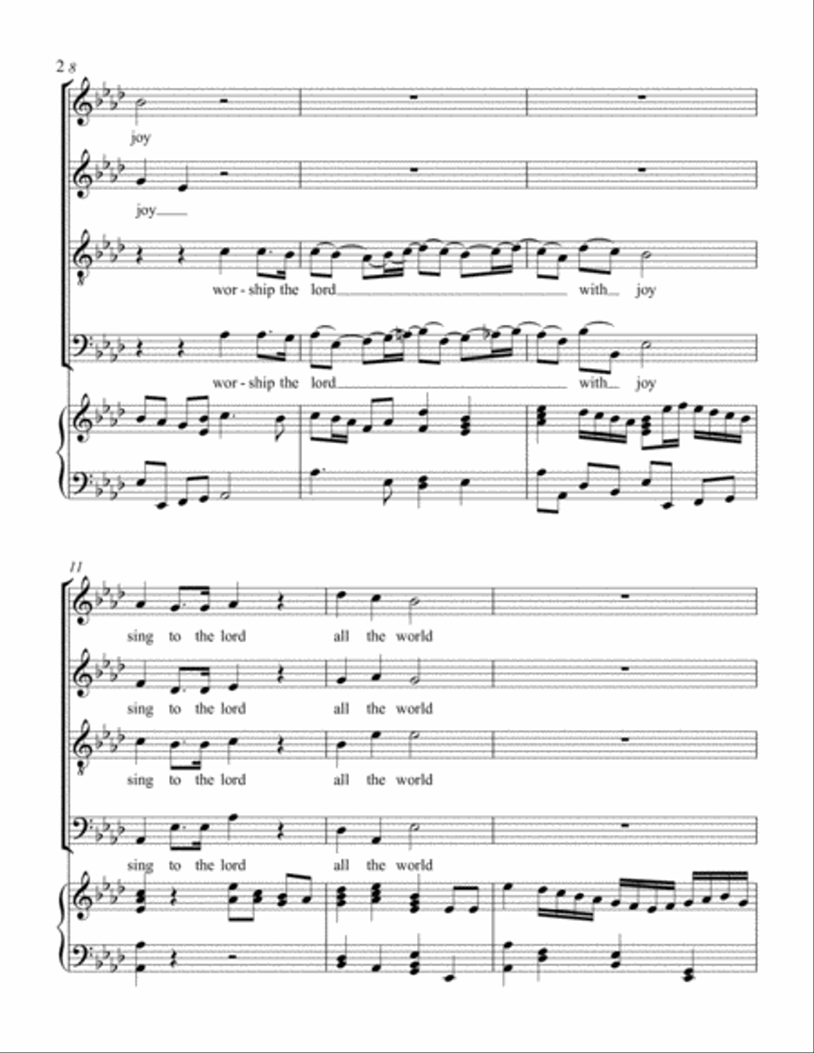 SING TO THE LORD A NEW SONG 4-Part scores gallery preview page 2