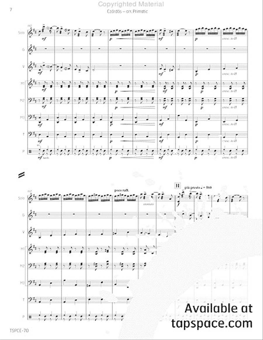 Czardas Percussion Ensemble scores gallery preview page 11