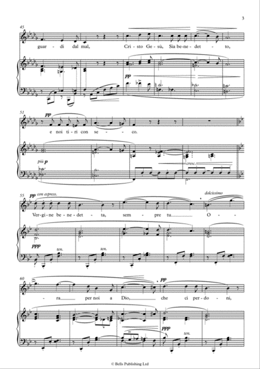 Ave Maria (1879) (B-flat minor) Voice Solo scores gallery preview page 3
