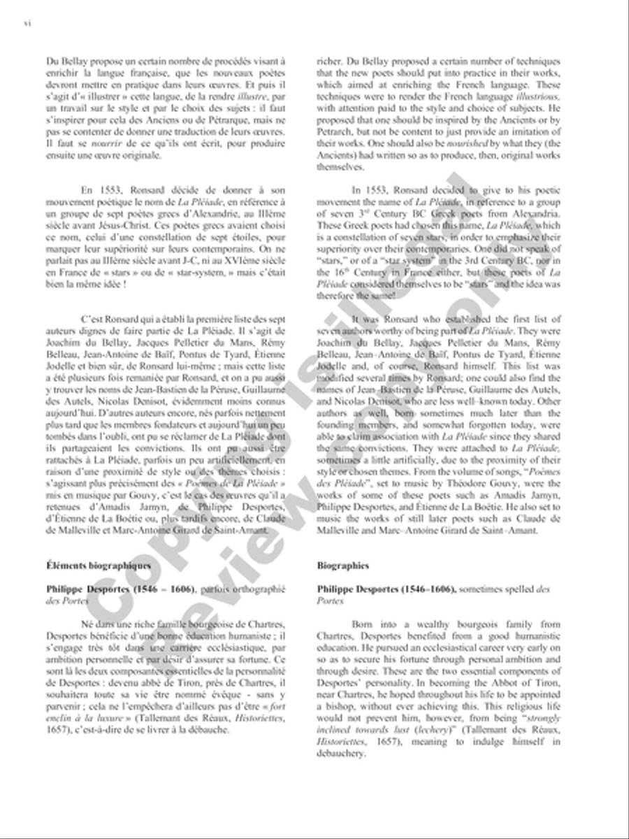 Songs of Gouvy, Volume 2: 18 Sonnets et chansons de Desportes; 18 Poésies de Moritz Hartmann Voice Solo scores gallery preview page 6