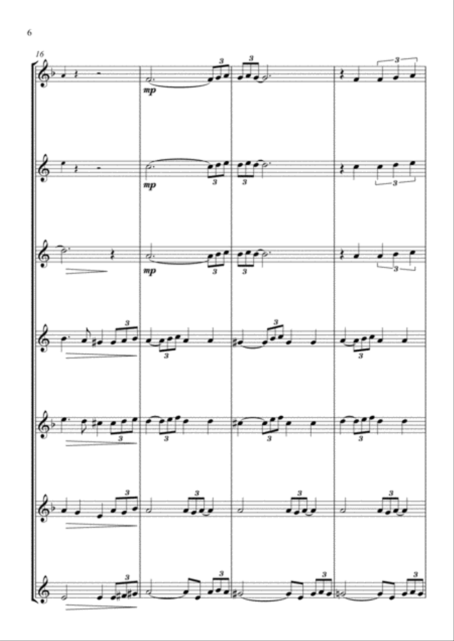 My Funny Valentine My Funny Valentine Saxophone Quintet scores gallery preview page 6