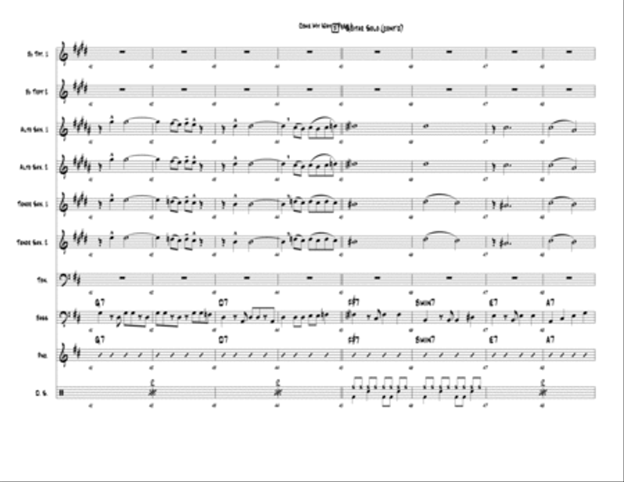 Come My Way Jazz Ensemble scores gallery preview page 6