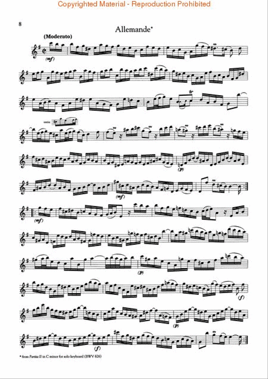 The Bach Handbook Flute Solo scores gallery preview page 3