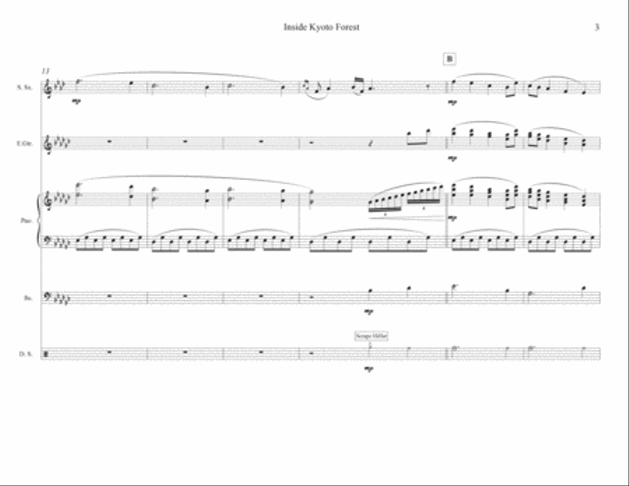Inside Kyoto Forest Jazz Ensemble scores gallery preview page 5