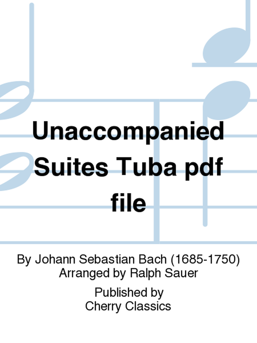 Unaccompanied Suites Tuba pdf file