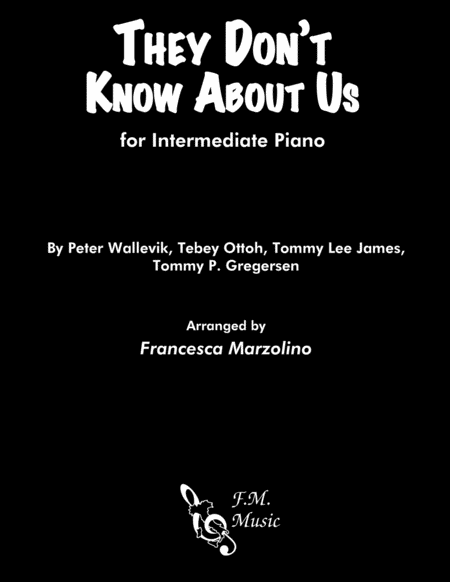 They Don't Know About Us (Intermediate Piano) image number null