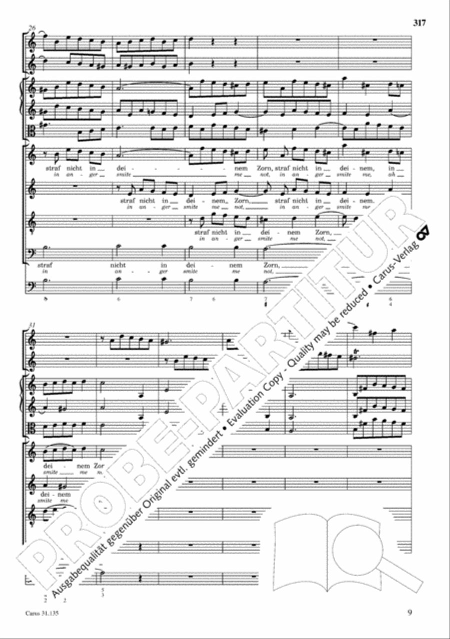 The Complete Sacred Vocal Works (Das geistliche Vokalwerk) Voice scores gallery preview page 318
