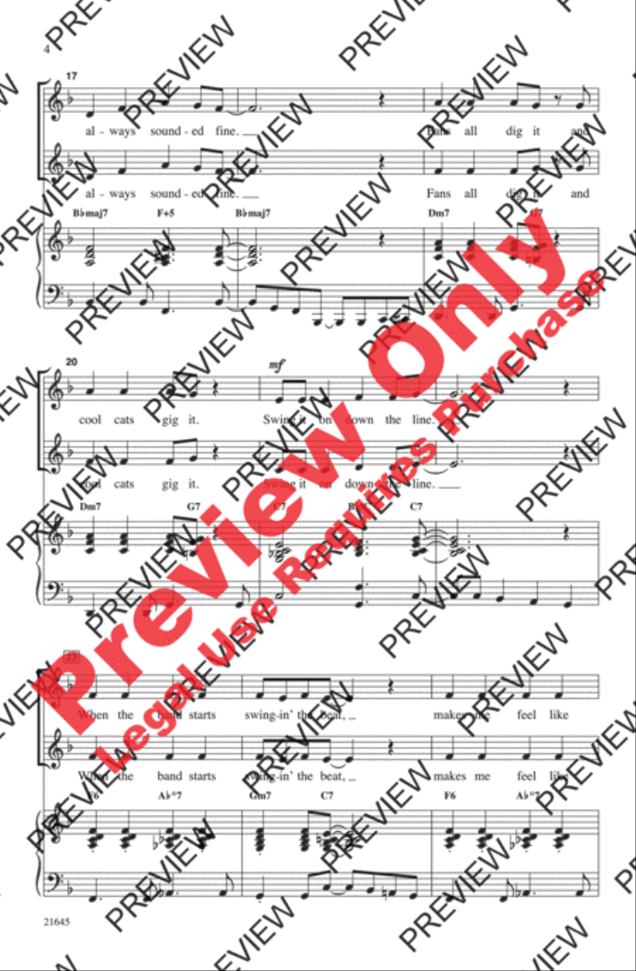 A Jazz Trio 2-Part scores gallery preview page 4
