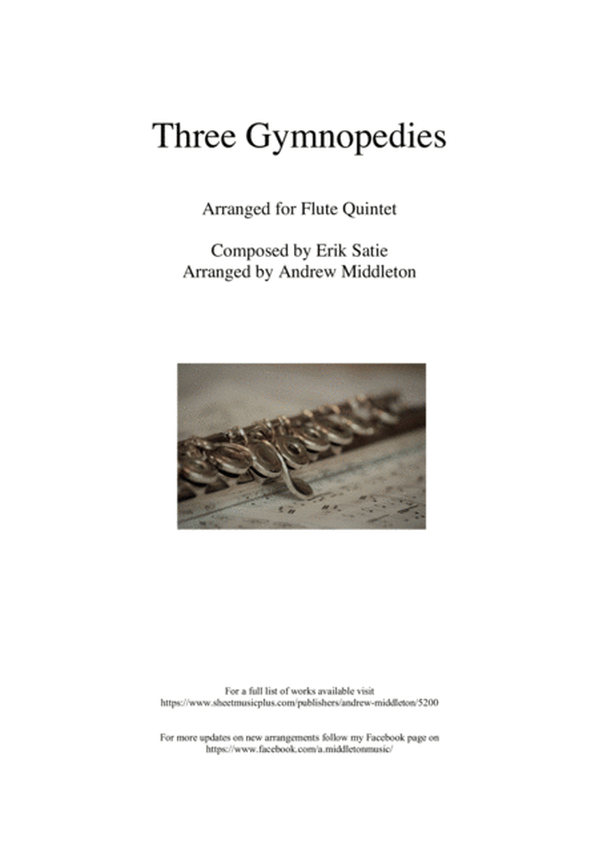 Three Gymnopedies arranged for Flute Quintet image number null