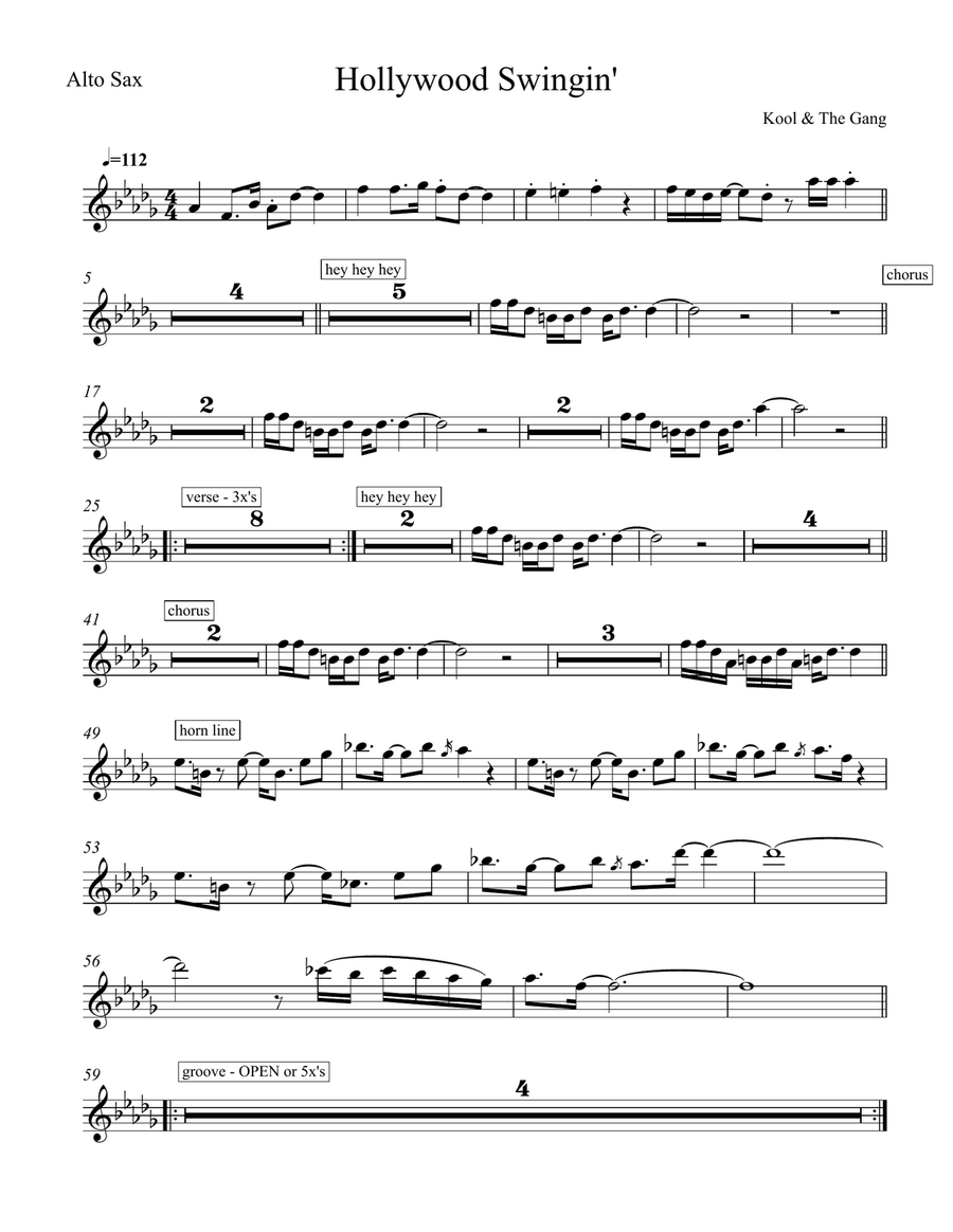 Hollywood Swingin' Small Ensemble scores gallery preview page 5