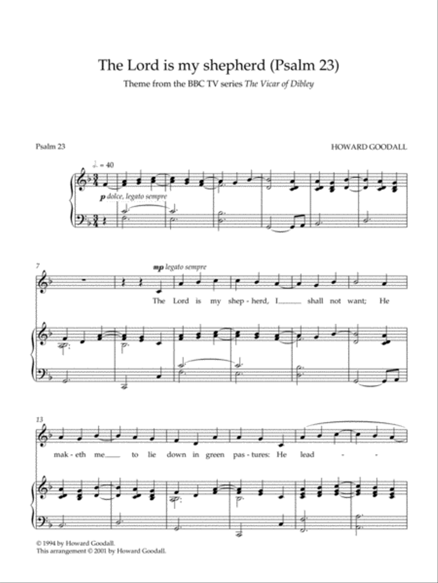 The Lord Is My Shepherd Small Ensemble scores gallery preview page 2
