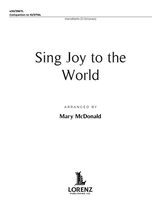 Book cover for Sing Joy to the World - Downloadable Reproducible Handbell Part