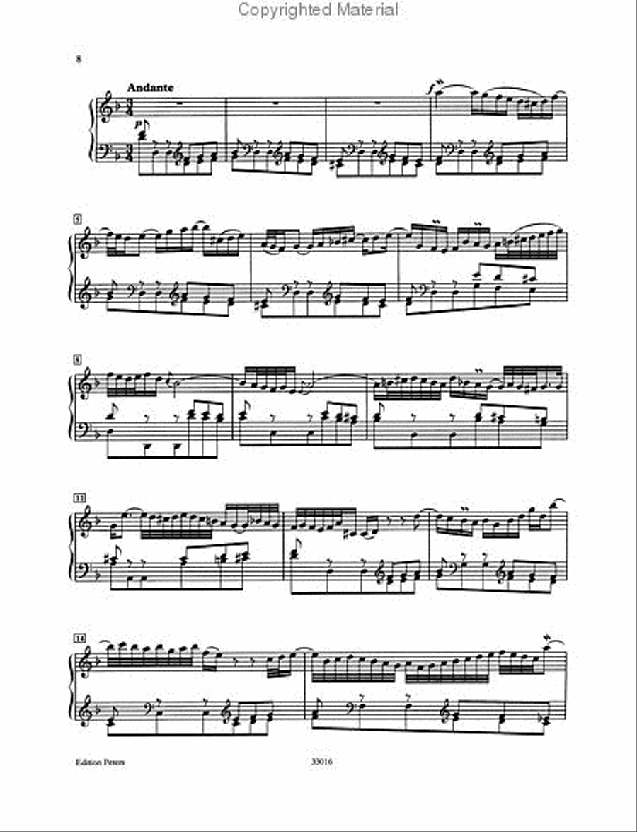 Italian Concerto BWV 971 for Piano Piano Solo scores gallery preview page 3