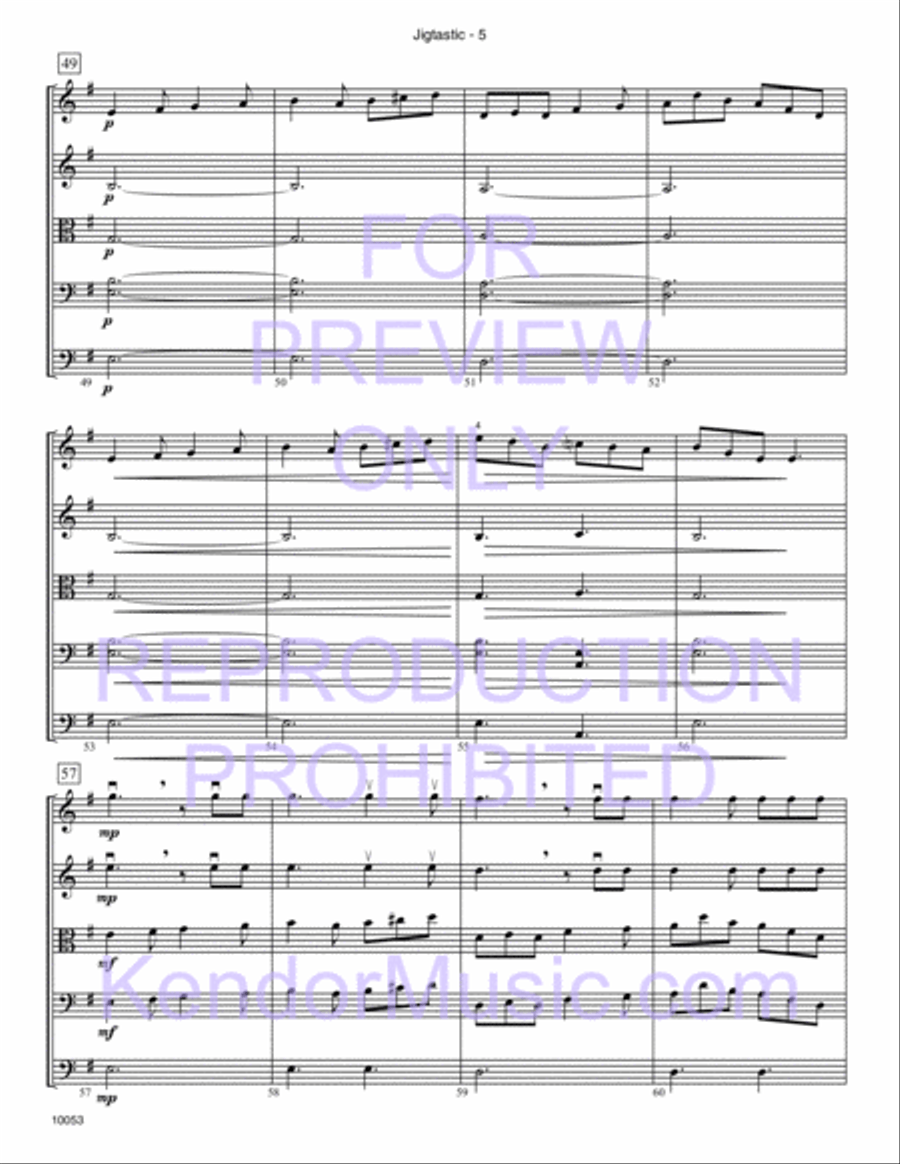 Jigtastic (Full Score) Jigtastic (Full Score) String Orchestra scores gallery preview page 6