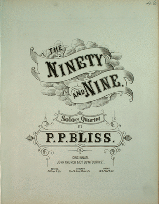 Book cover for The Ninety and Nine. Solo and Quartet