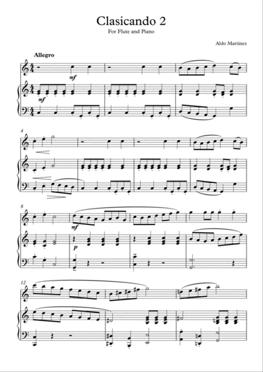 Clasicando 2 Woodwind Duet scores gallery preview page 2