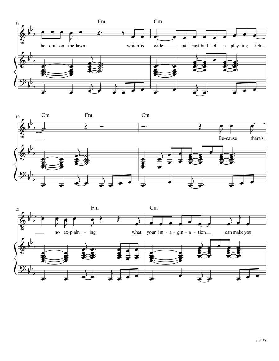 Hypnotized Piano, Vocal scores gallery preview page 4