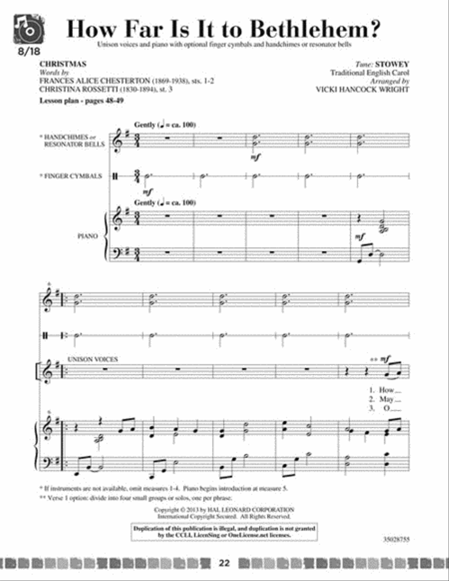 Sing and Celebrate 2! Sacred Songs for Young Voices Sing and Celebrate 2! Sacred Songs for Young Voices Unison Choir scores gallery preview page 6