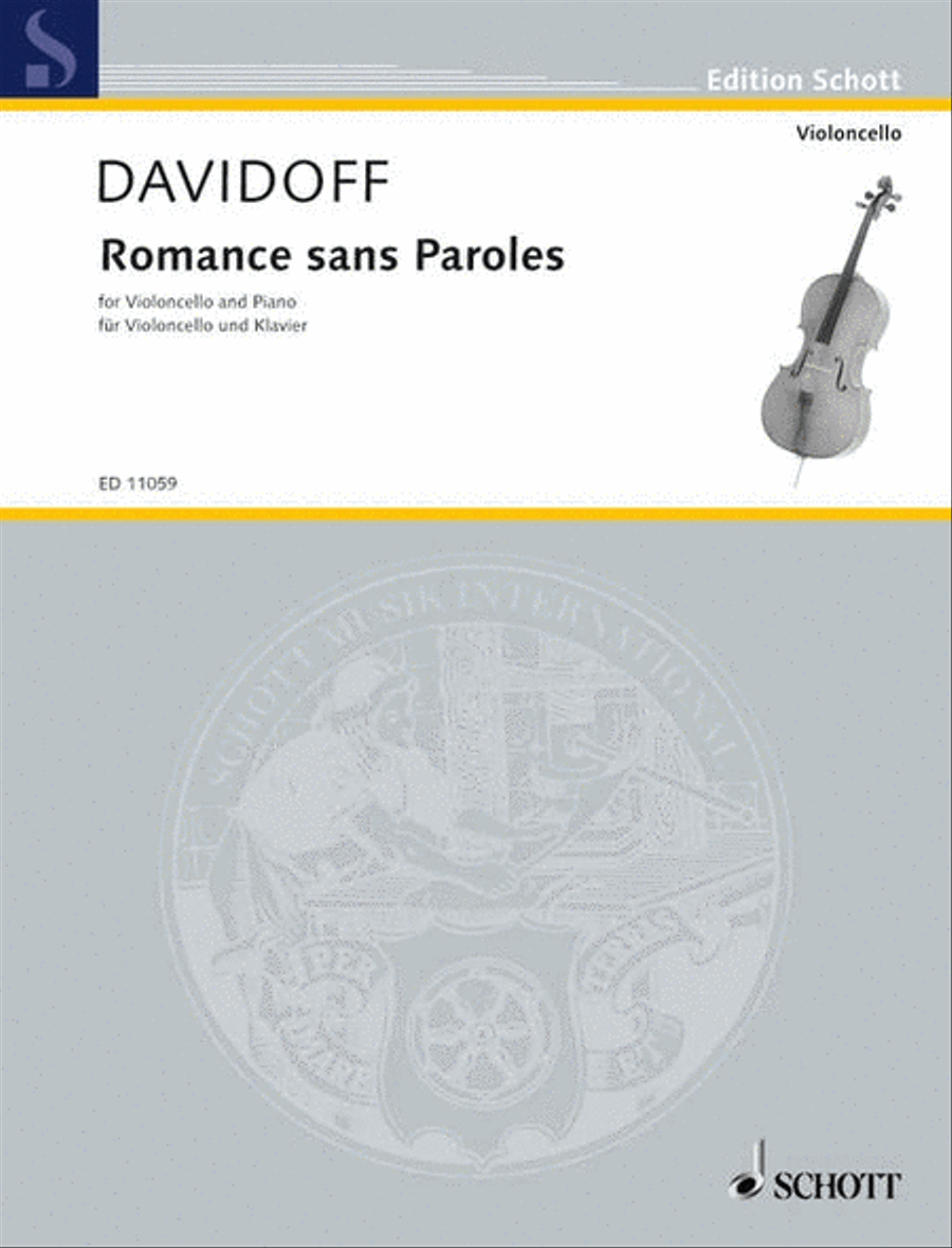 Romance sans Paroles Piano Accompaniment scores gallery preview page 1