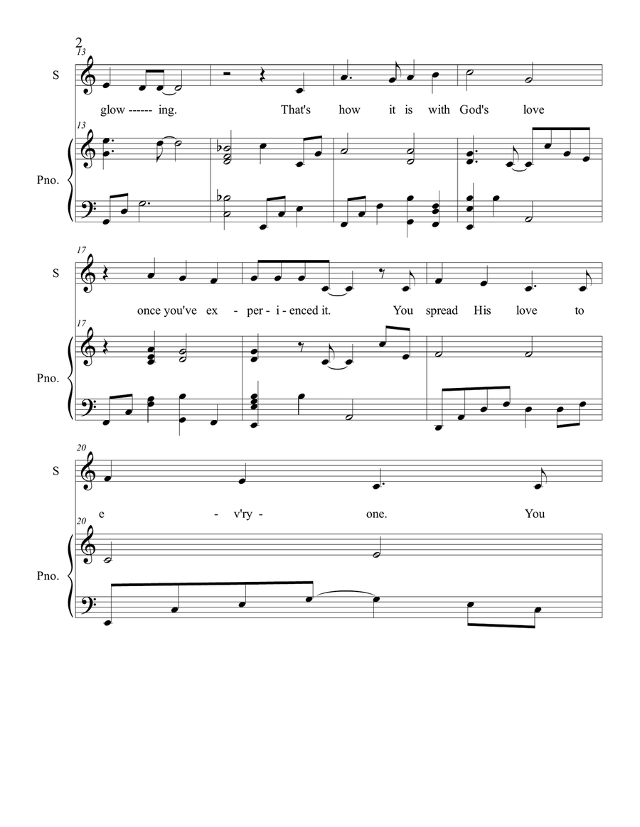 Pass It On Piano, Vocal scores gallery preview page 3
