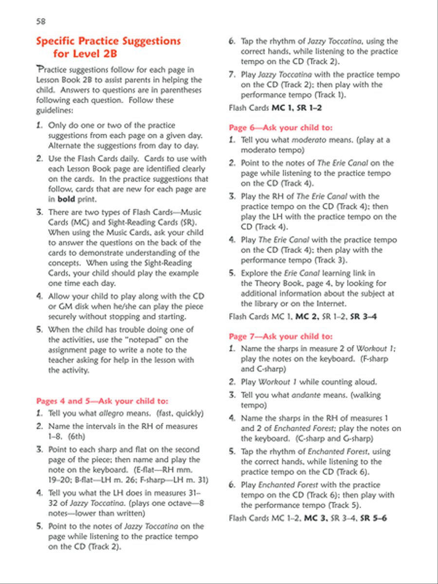 Premier Piano Course At-Home Book, Book 2B Piano Method scores gallery preview page 5