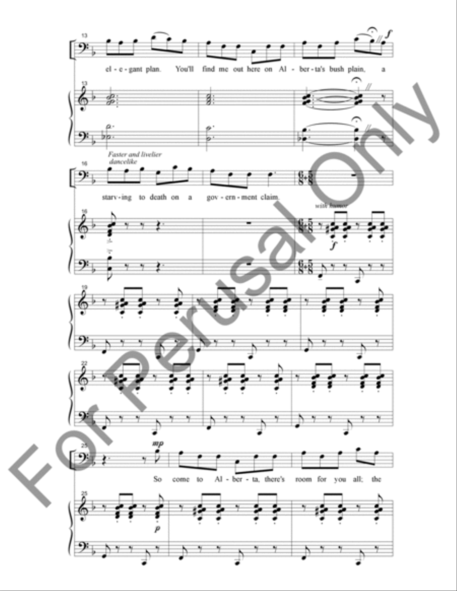 Deux Chansons Canadiennes 4-Part scores gallery preview page 3