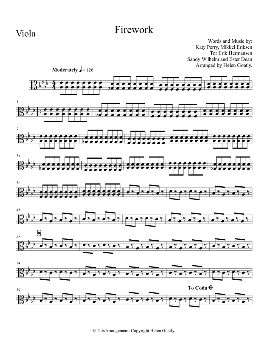 Firework String Quartet scores gallery preview page 5