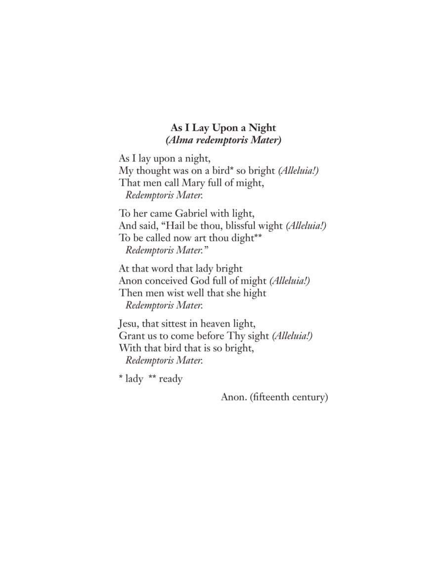Carols of the Nativity: 1. As I Lay Upon a Night Choir scores gallery preview page 1