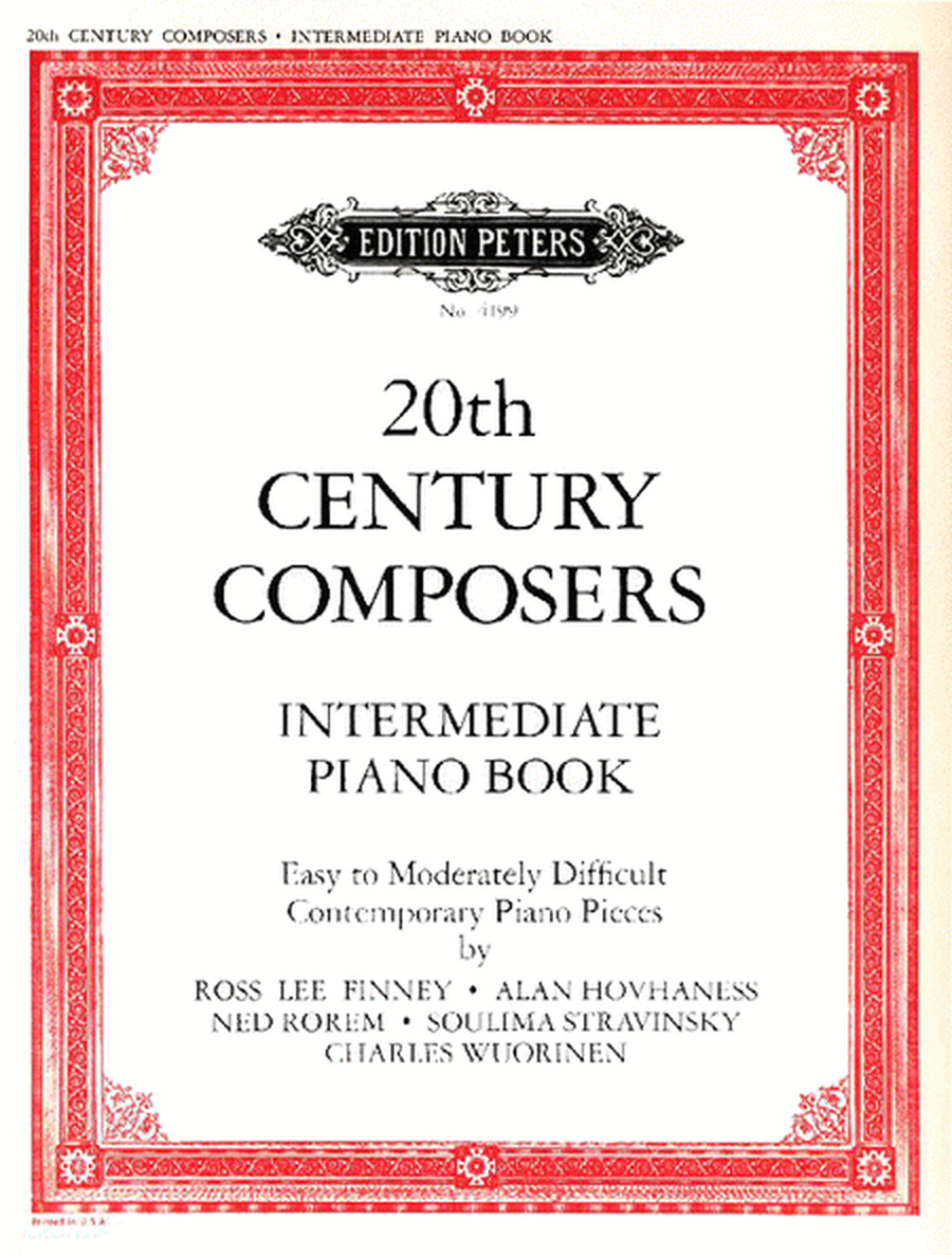20th Century Composers Intermediate Piano Book
