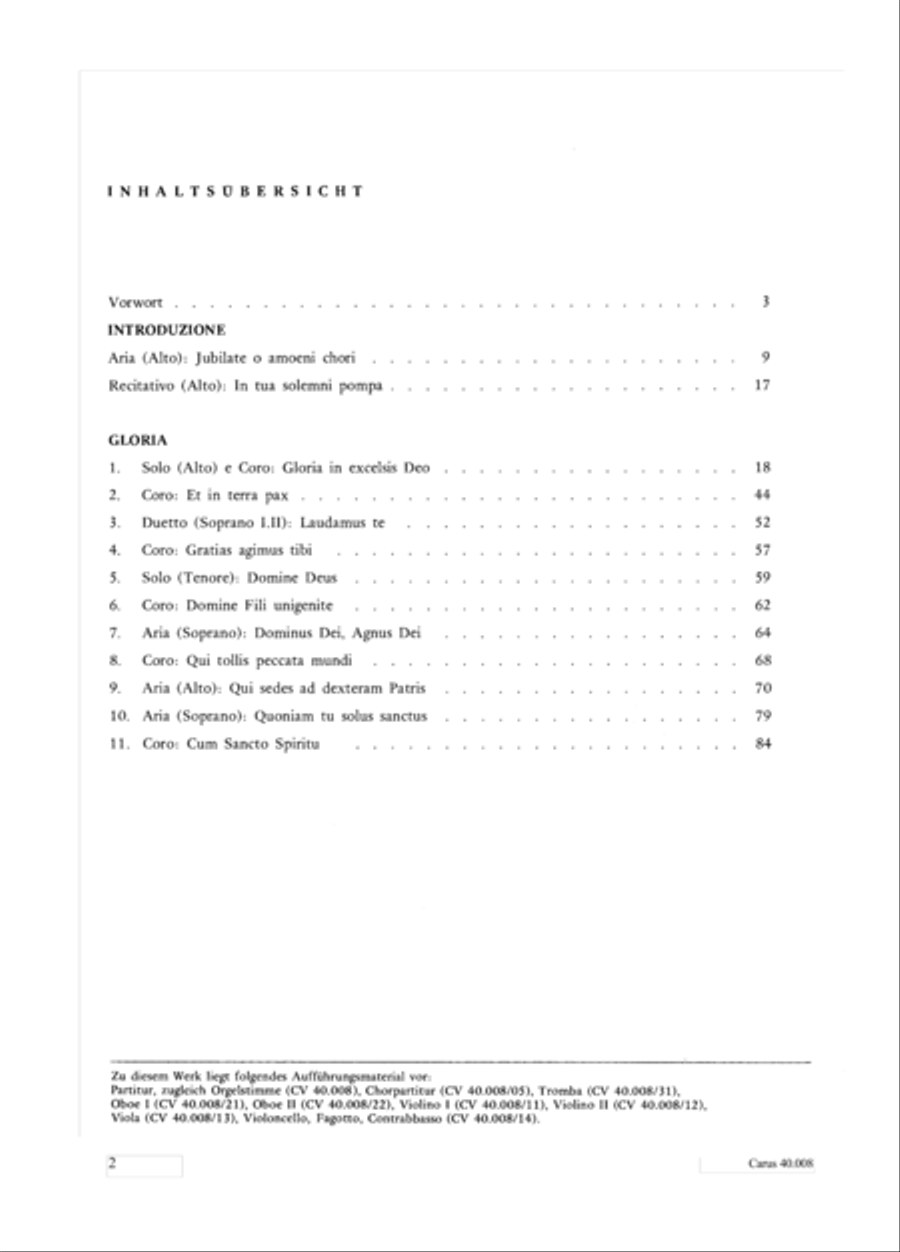 Introduzione e Gloria 4-Part scores gallery preview page 3