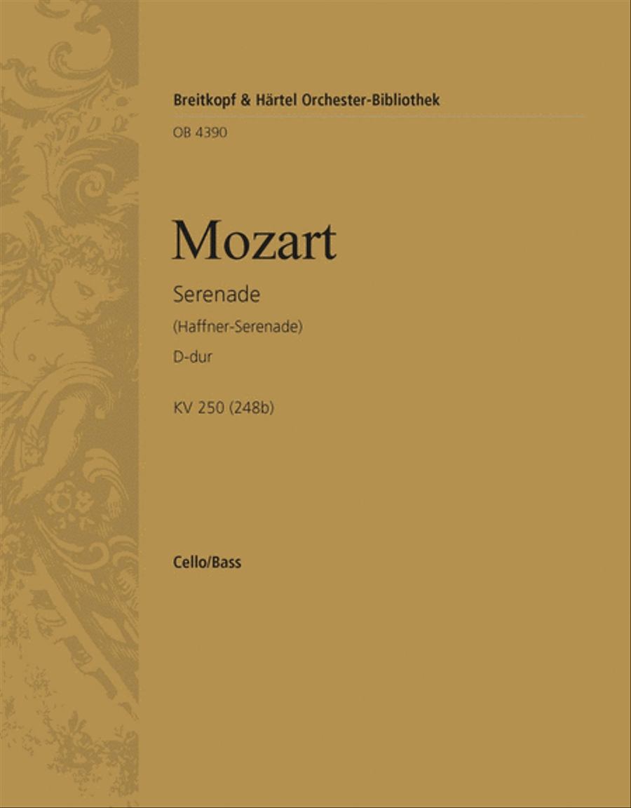 Serenade in D major K. 250 (248b) by Wolfgang Amadeus Mozart Orchestra - Sheet Music