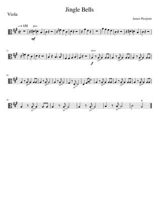 Jingle Bells (string quartet - viola part)