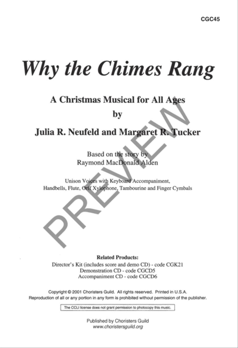 Why the Chimes Rang Preview Kit (Score & CD) Choir scores gallery preview page 2