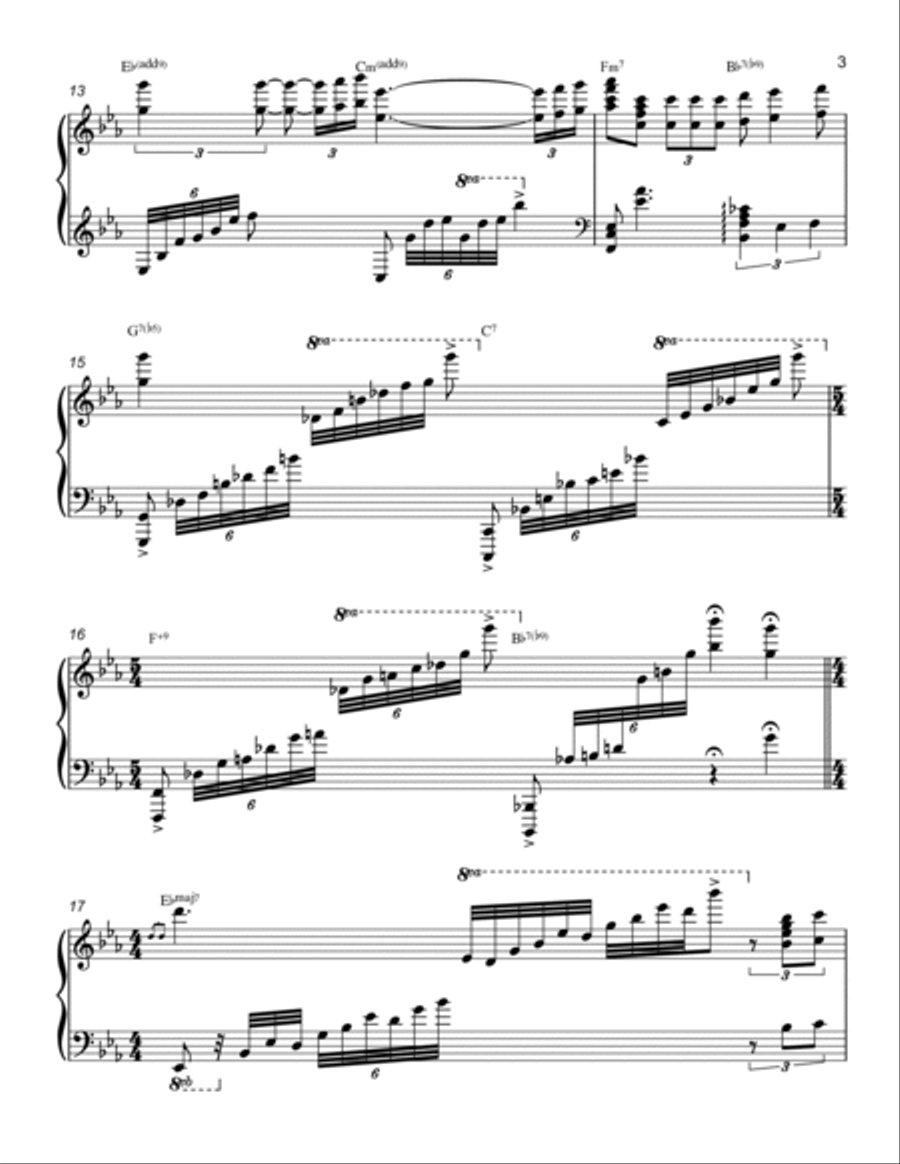 Misty Piano Solo scores gallery preview page 3