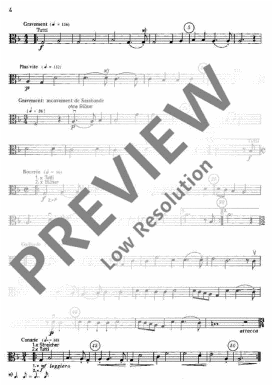Le Bourgeois Gentilhomme Viola scores gallery preview page 5