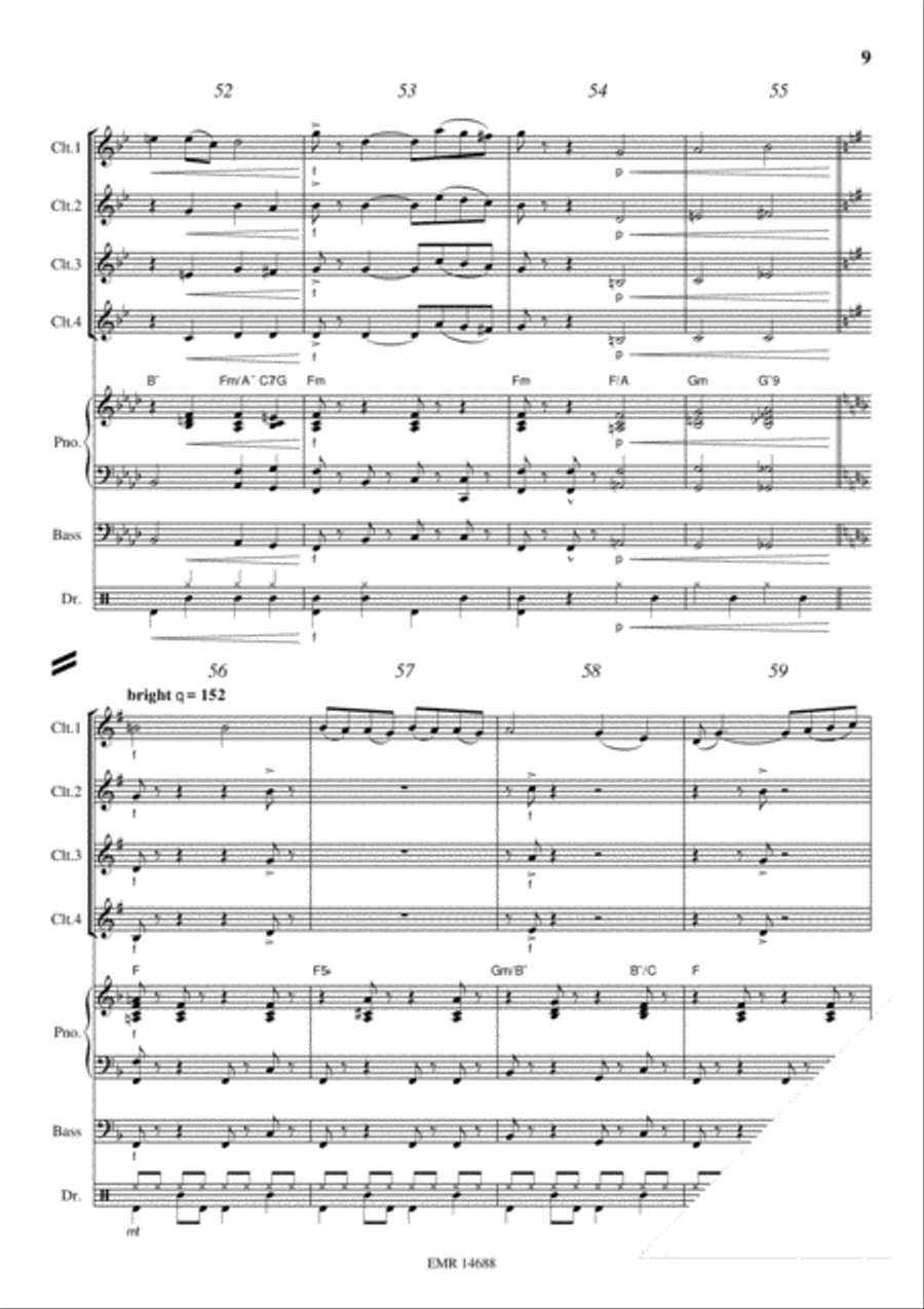 Swanee Swanee Clarinet scores gallery preview page 9