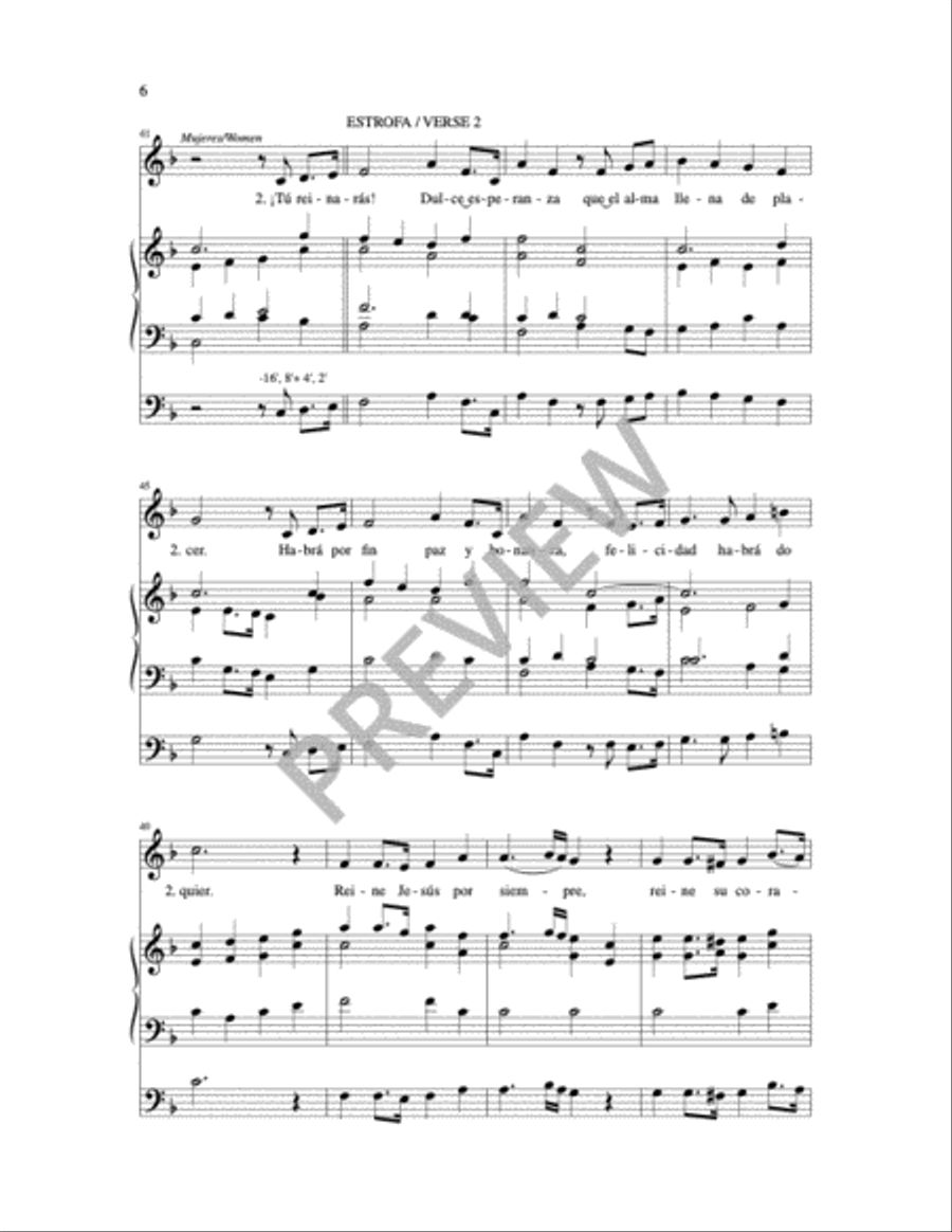 Tu Reinaras Tu Reinaras 4-Part scores gallery preview page 4