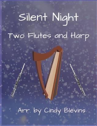 Book cover for Silent Night, Two Flutes and Harp