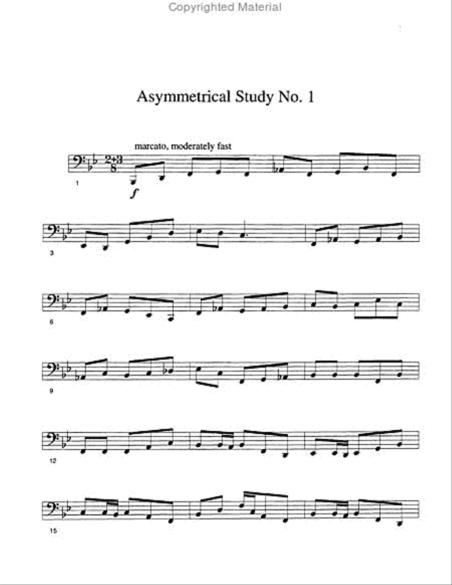 Twenty Etudes Tuba scores gallery preview page 3