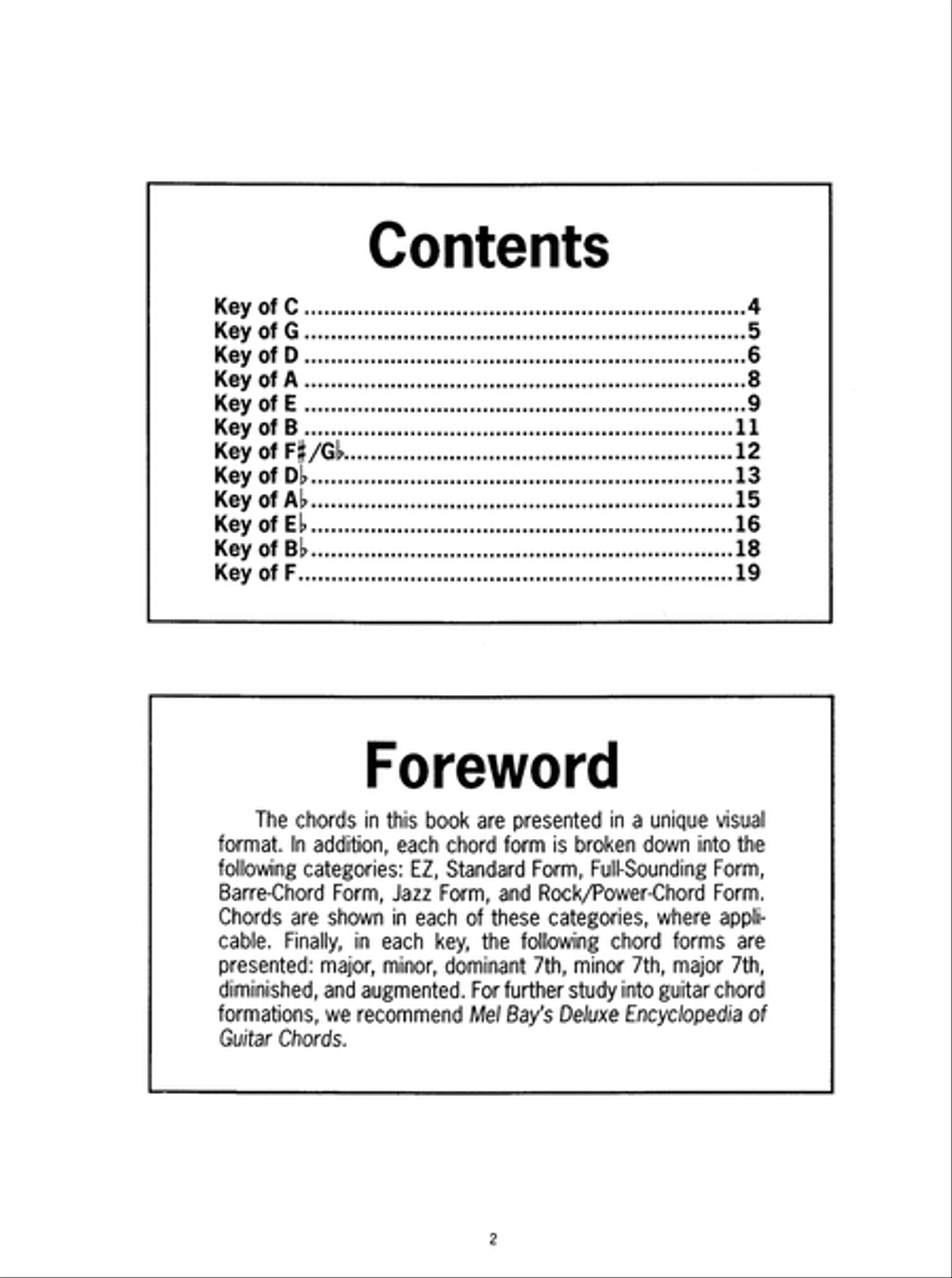Easiest Guitar Chord Book