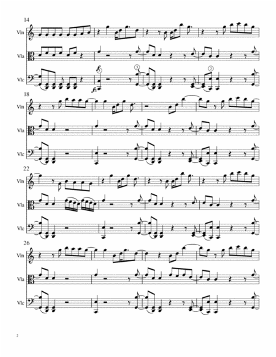 Call Me Maybe String Trio scores gallery preview page 2