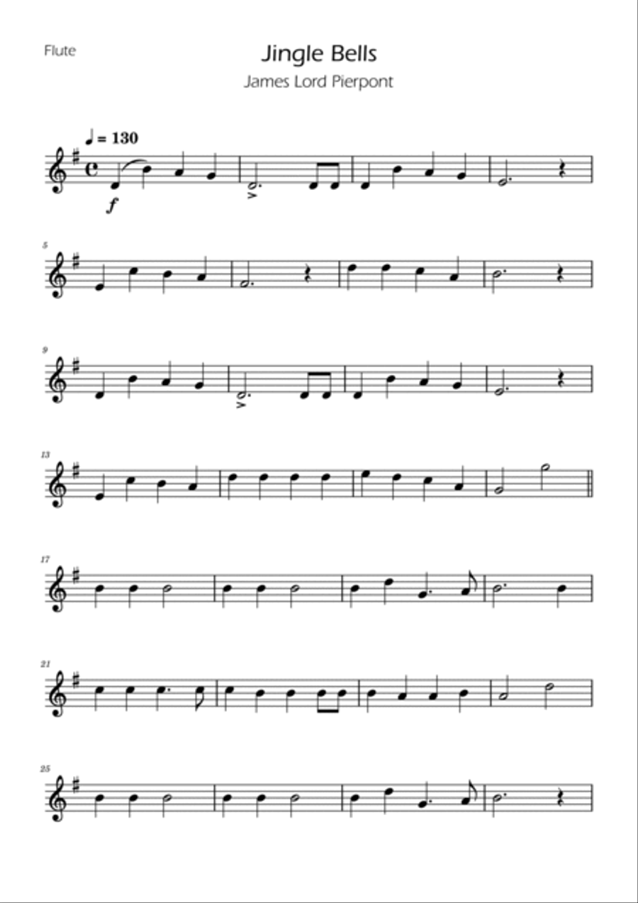 Jingle Bells - Woodwind Quartet Woodwind Quartet scores gallery preview page 4