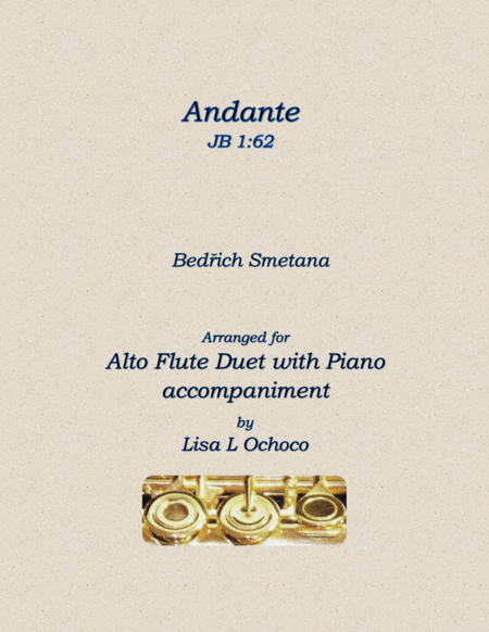 Andante JB 1:62 for Alto Flute Duet and Piano image number null