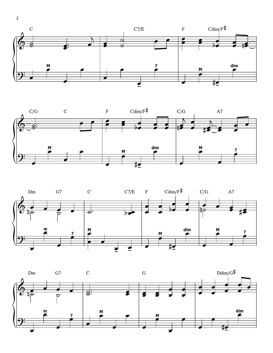 Frosty The Snow Man Accordion scores gallery preview page 2